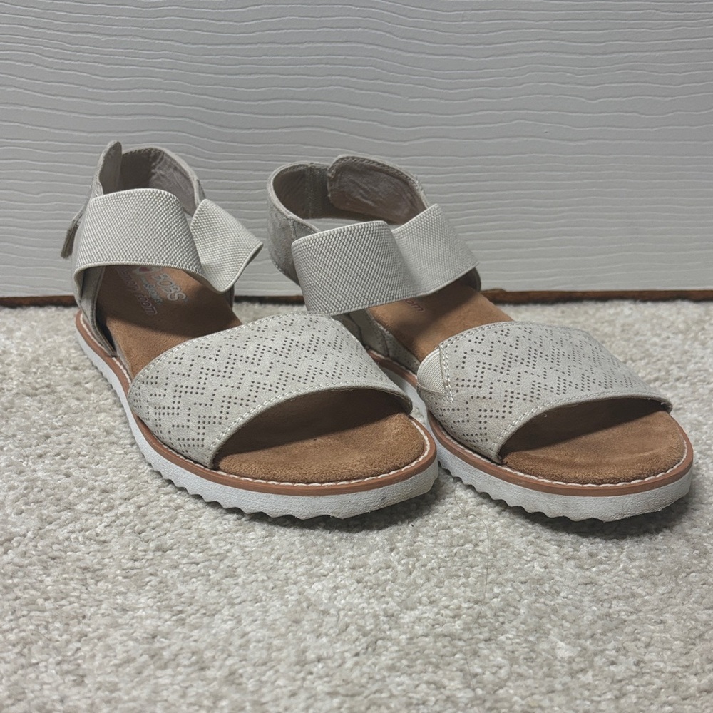 BOBS from Skechers Women's Sandals in Cream and Brown